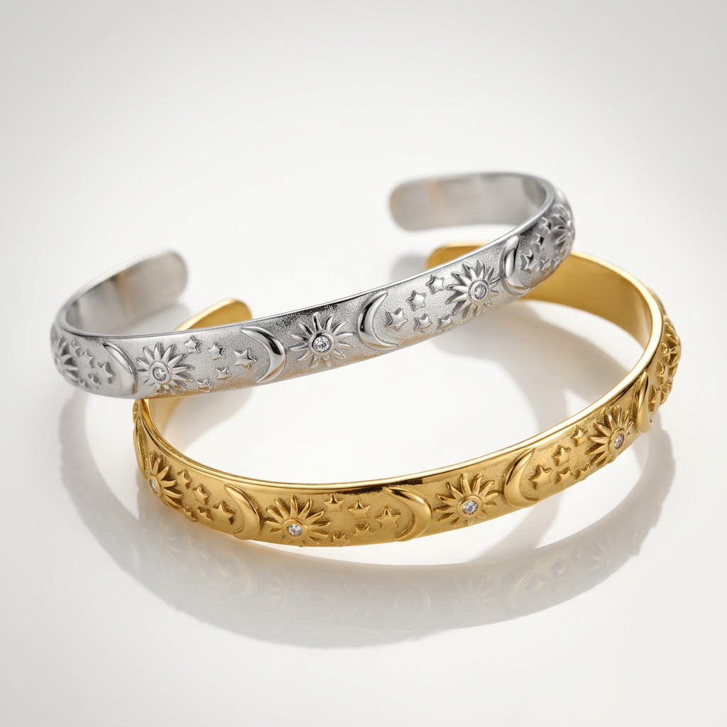 Paved Heritage Bangle & Earring Set