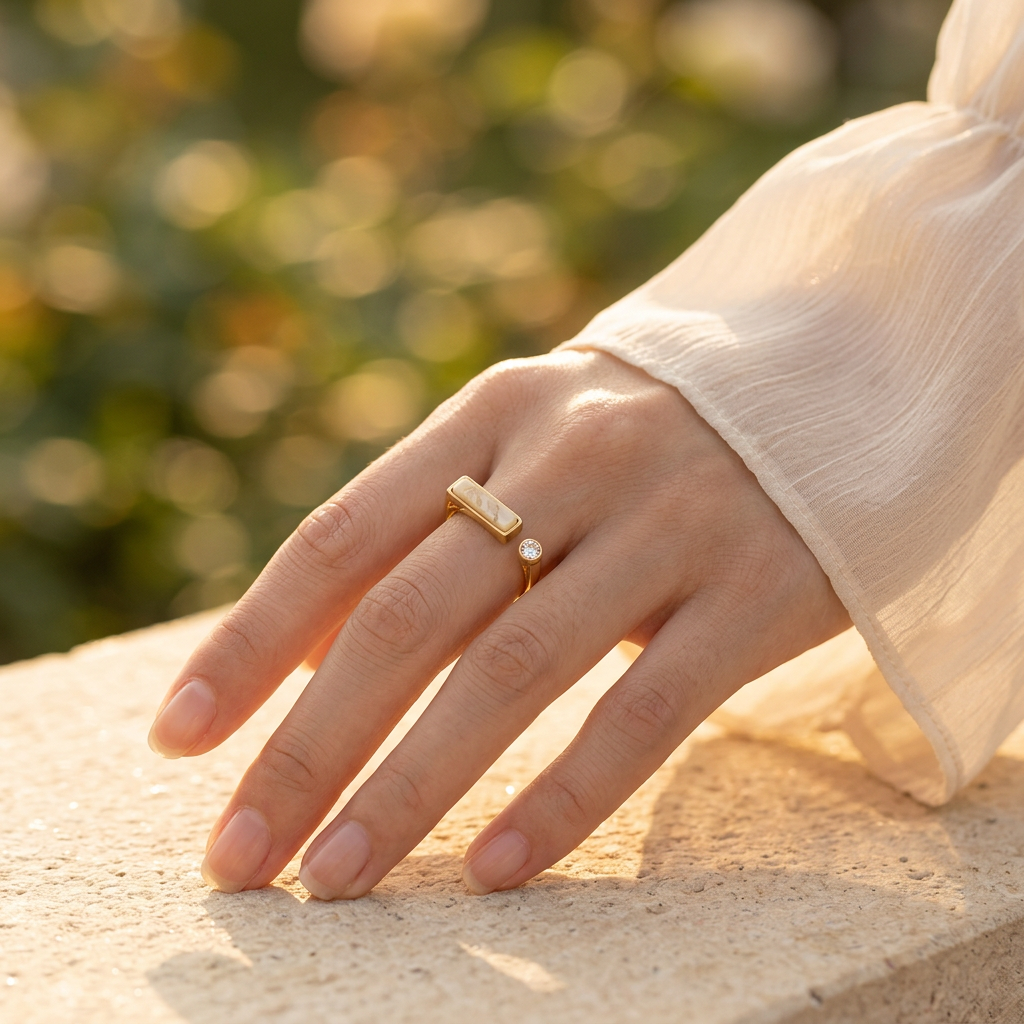 Modern Slate Ring
