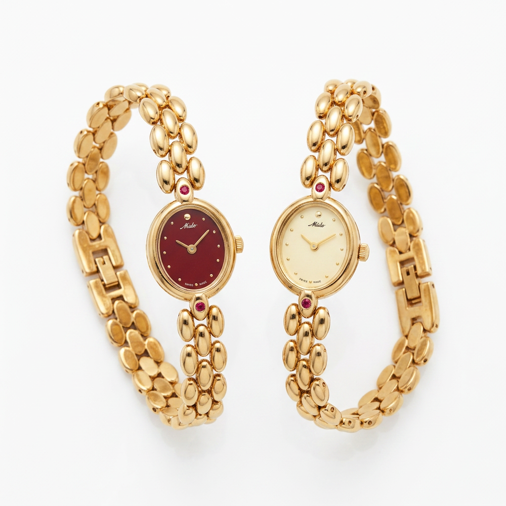 Vintage Bombé Timepiece
