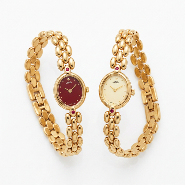 Vintage Bombé Timepiece