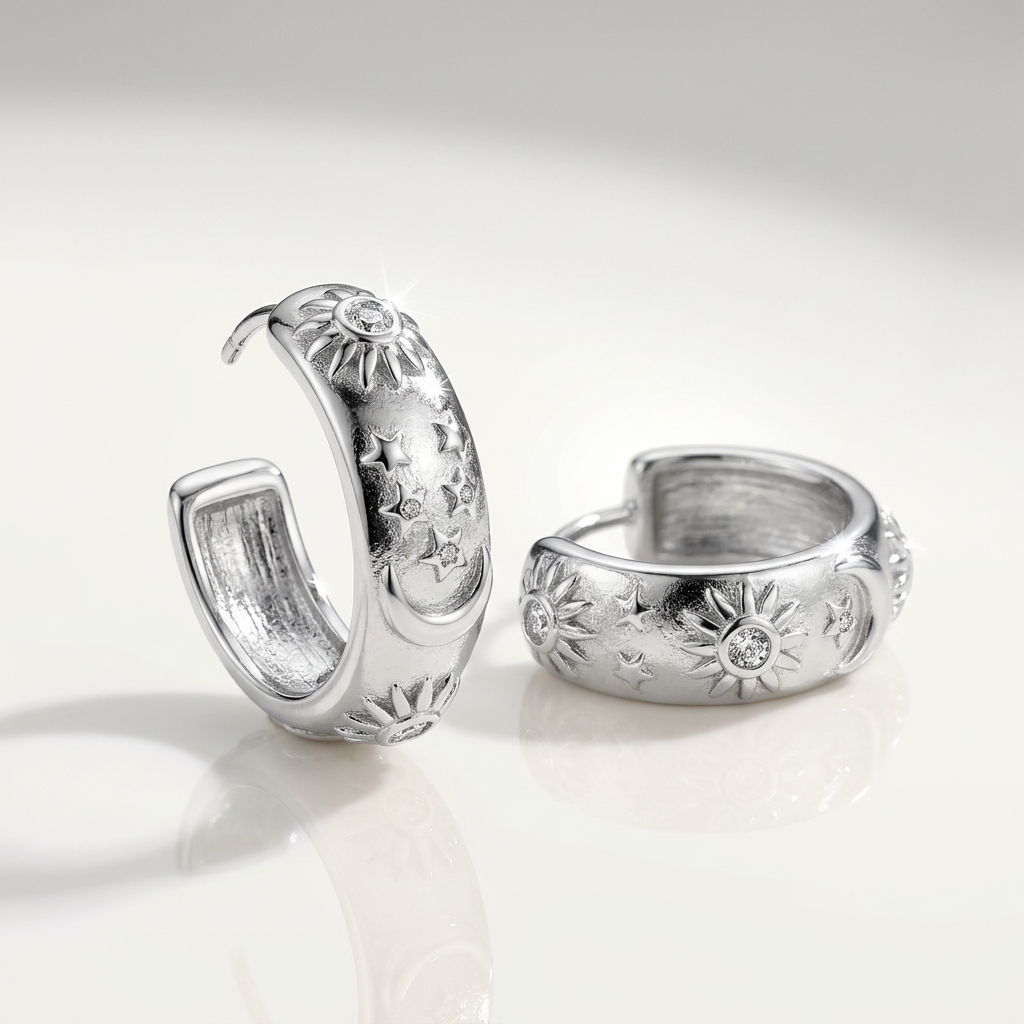 Paved Heritage Bangle & Earring Set