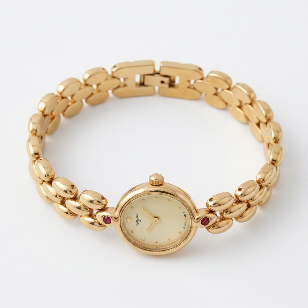 Vintage Bombé Timepiece