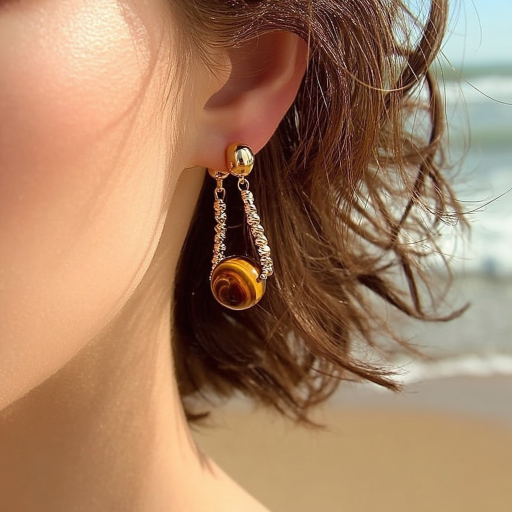 Solstice Tiger's Eye Earrings