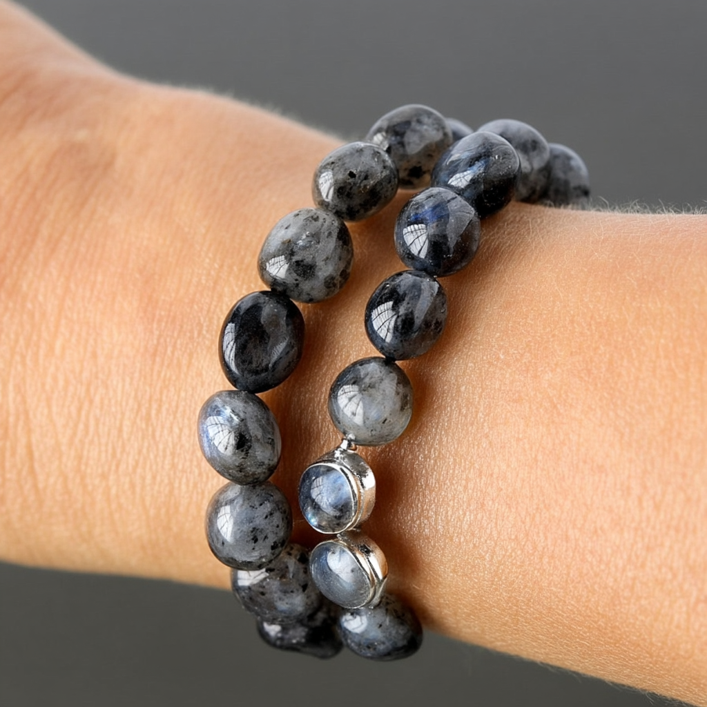 Natural Rolling Gemstone Bracelet