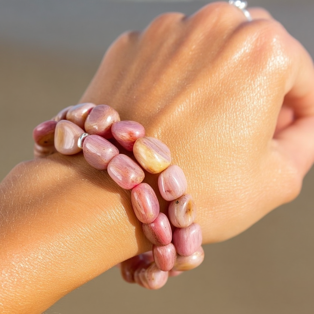 Natural Rolling Gemstone Bracelet