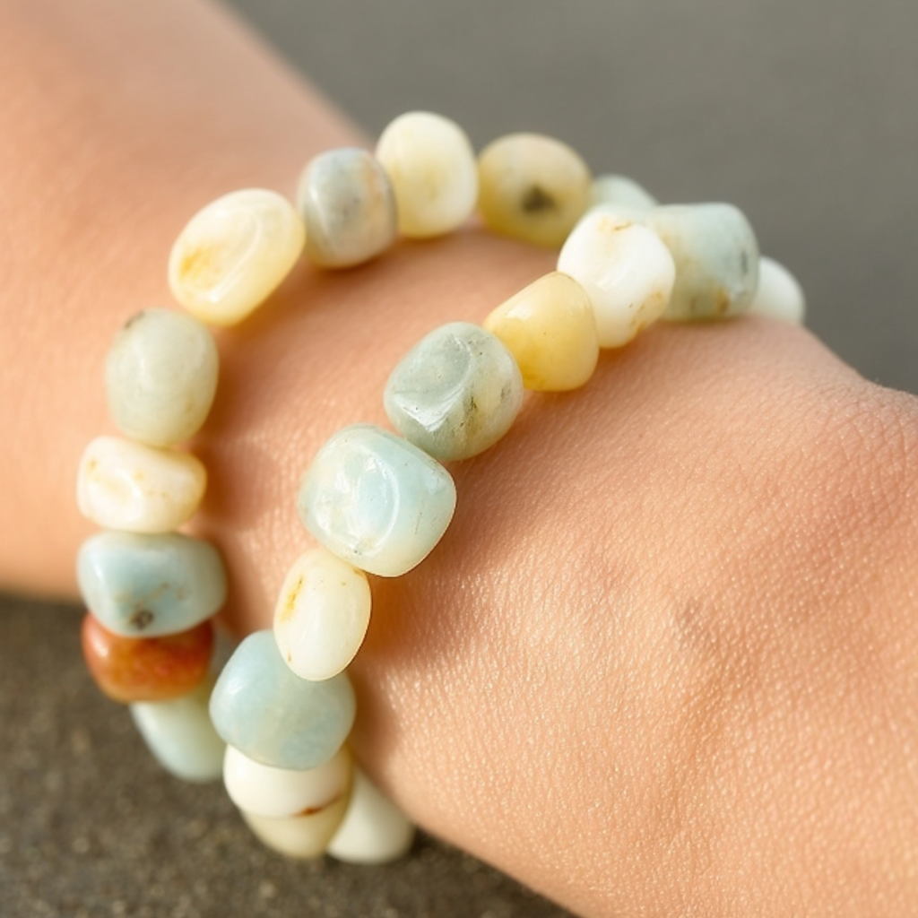 Natural Rolling Gemstone Bracelet