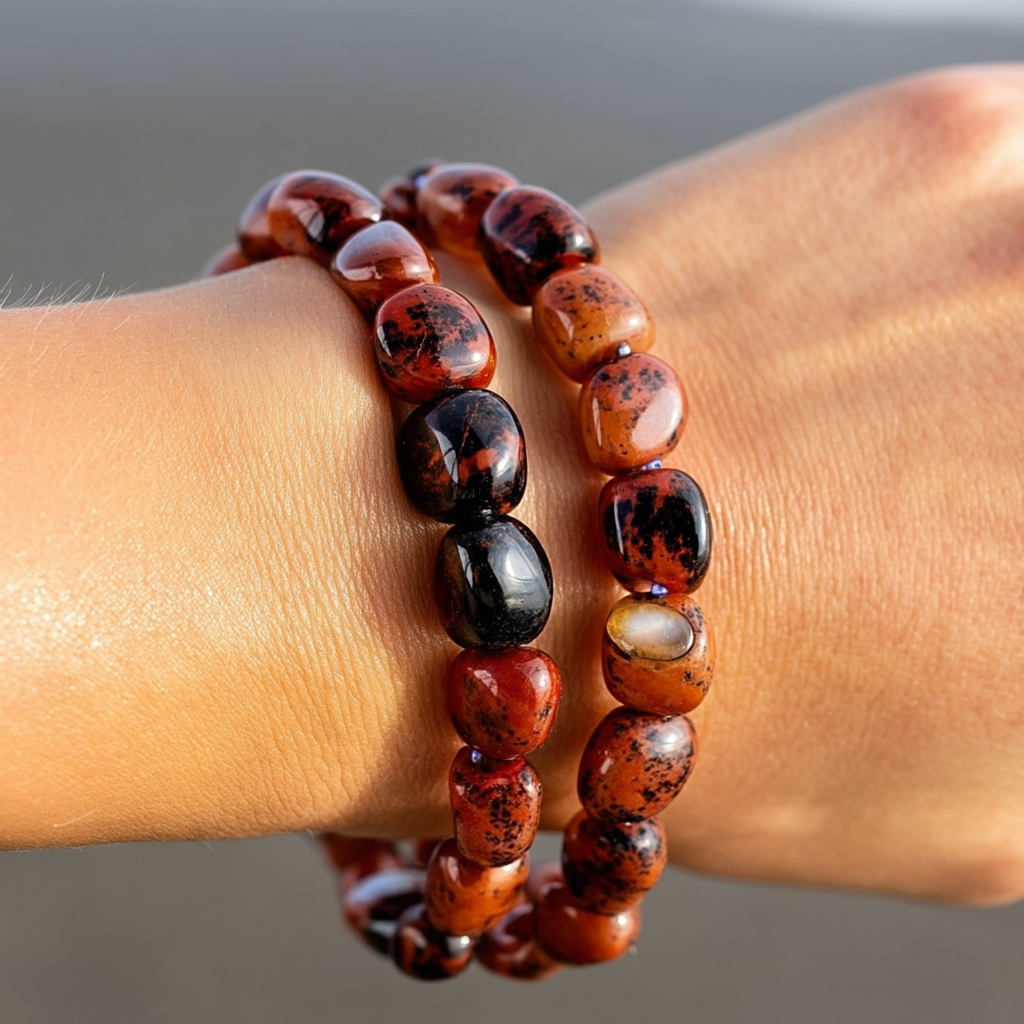Natural Rolling Gemstone Bracelet