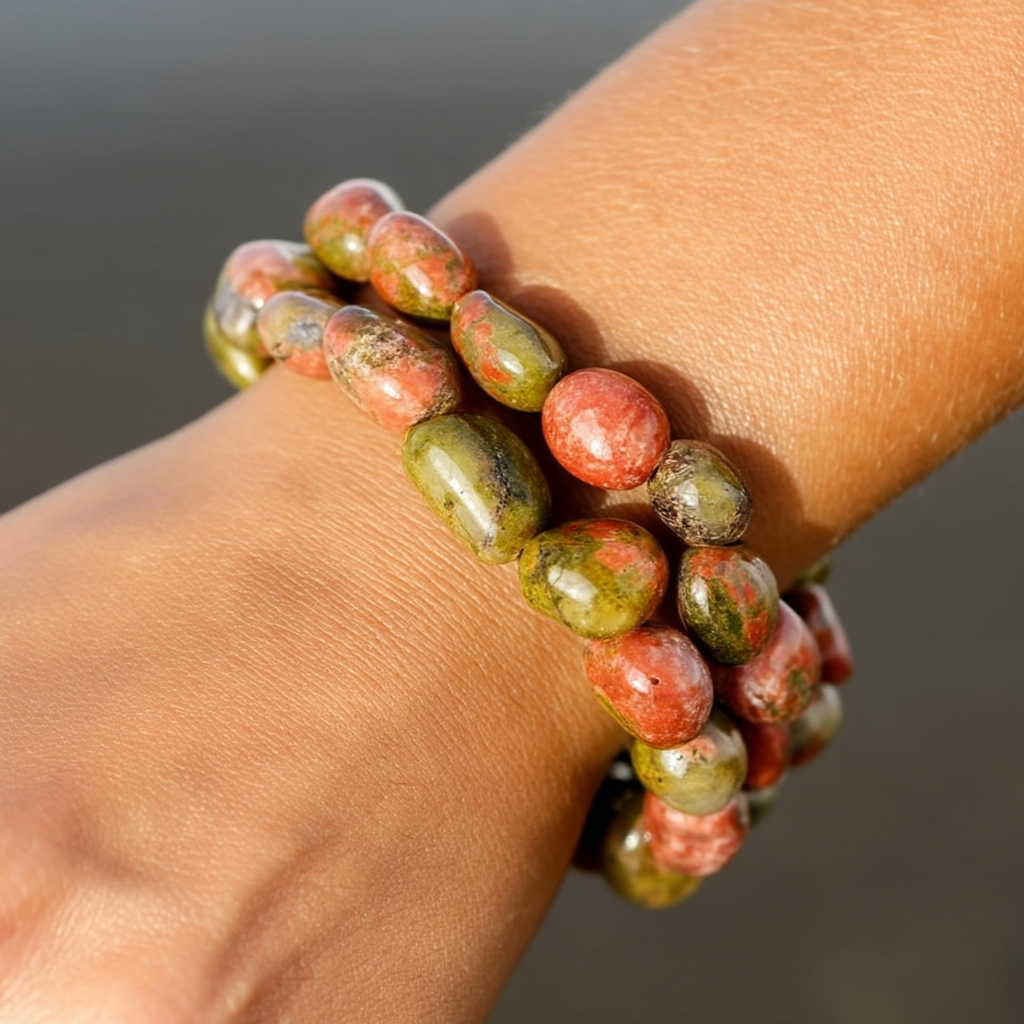 Natural Rolling Gemstone Bracelet