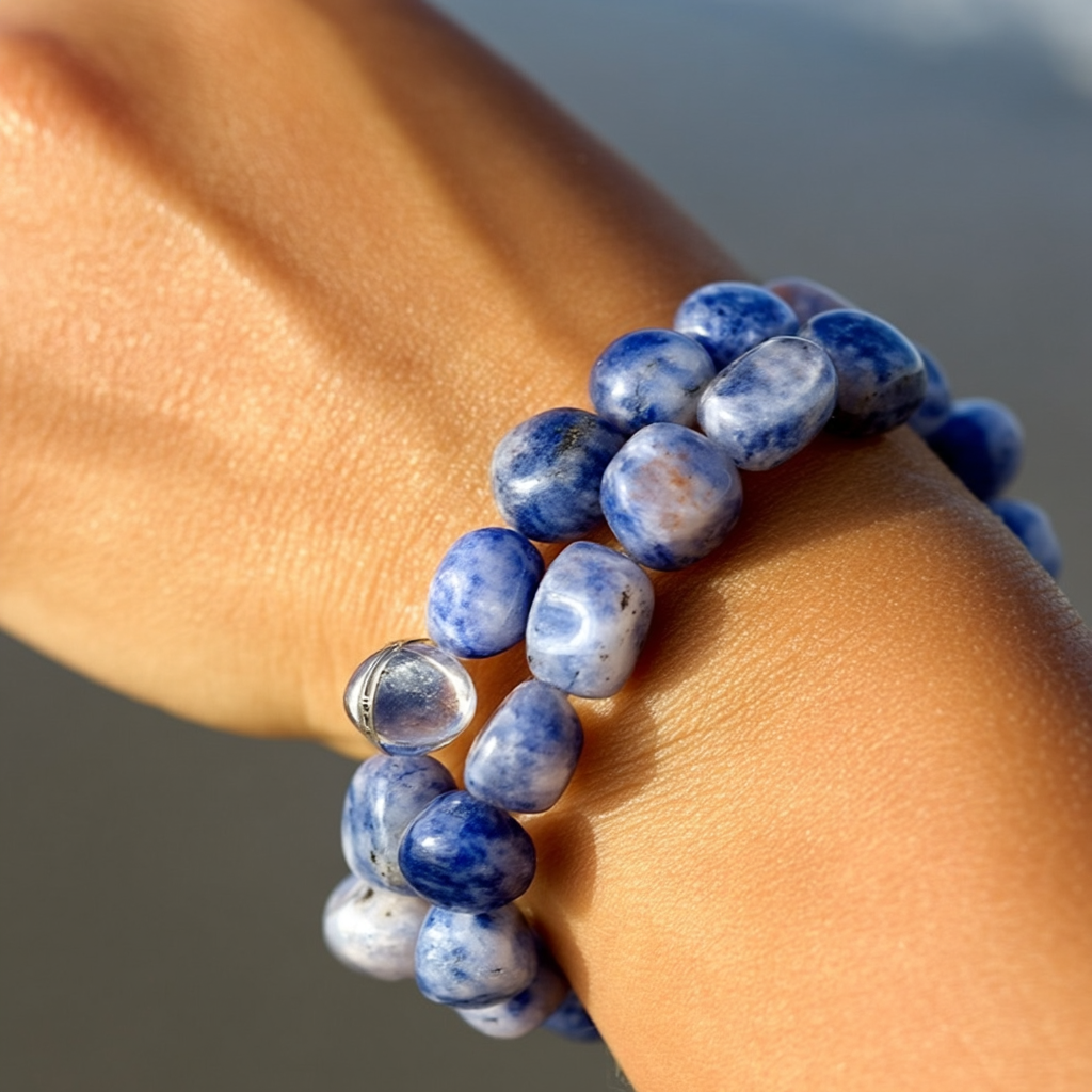 Natural Rolling Gemstone Bracelet