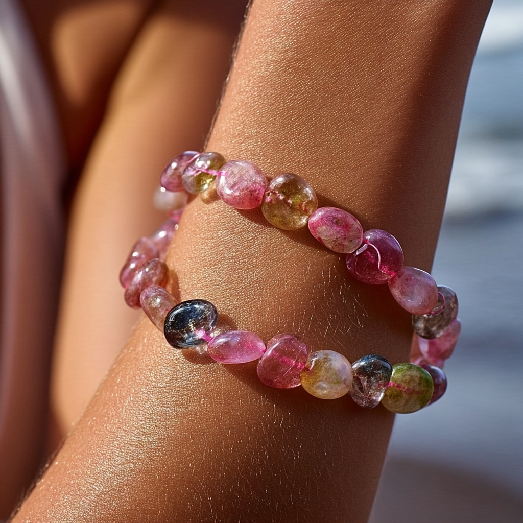 Natural Rolling Gemstone Bracelet