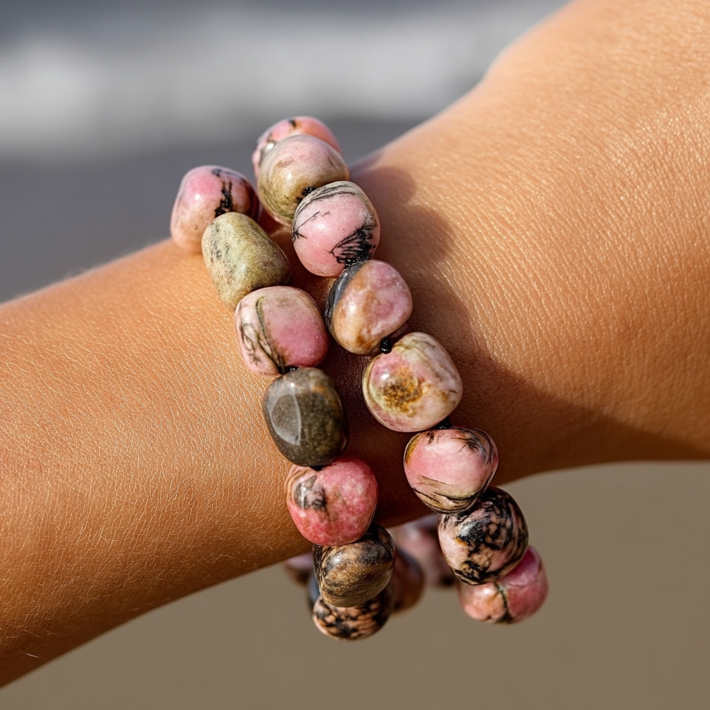 Natural Rolling Gemstone Bracelet