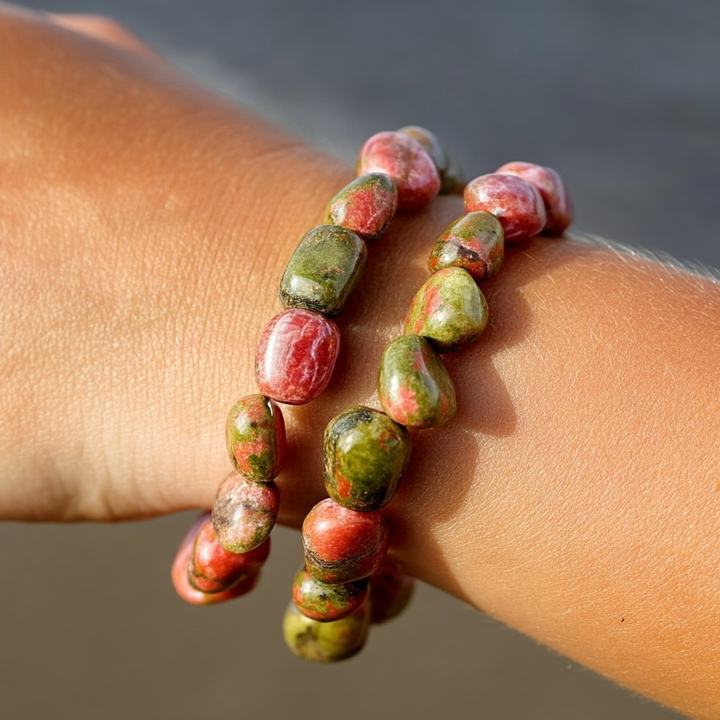 Natural Rolling Gemstone Bracelet