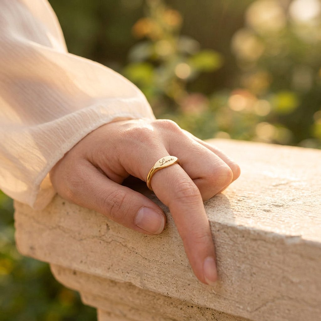 Etched Reminder Ring