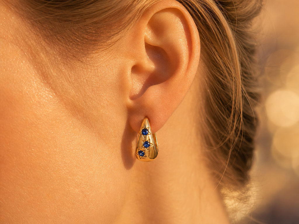 Cosmos Hoop Earrings