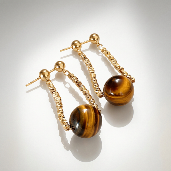 Solstice Tiger's Eye Earrings