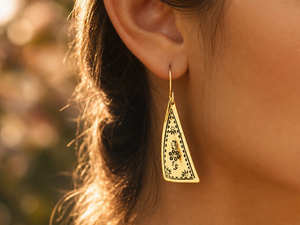 Etched Sail Earrings