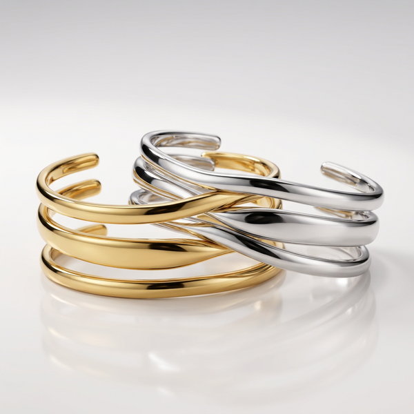 Stainless Steel Simple Opening Bracelet