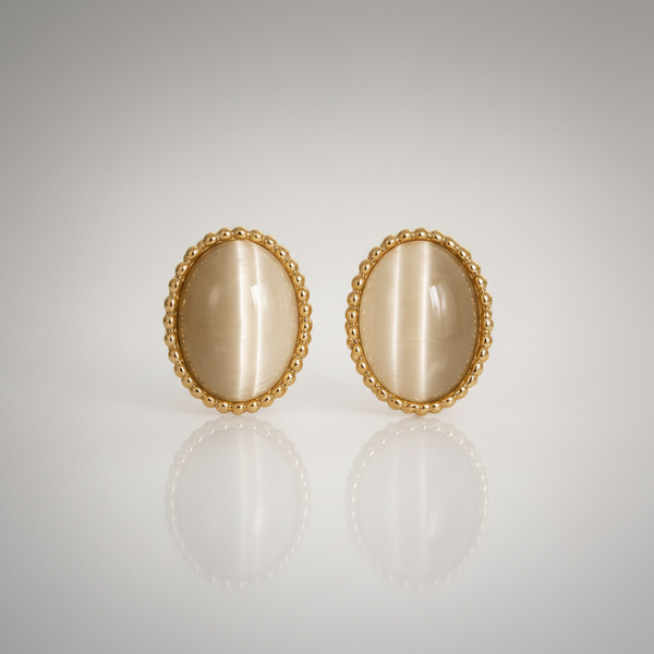 Lunar Stud Earrings studio shot