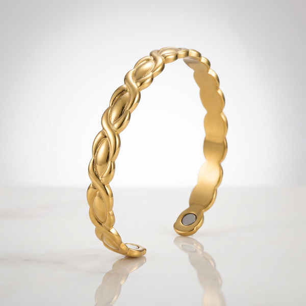 Woven Gold Bangle