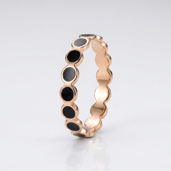 Midnight Scallop Ring