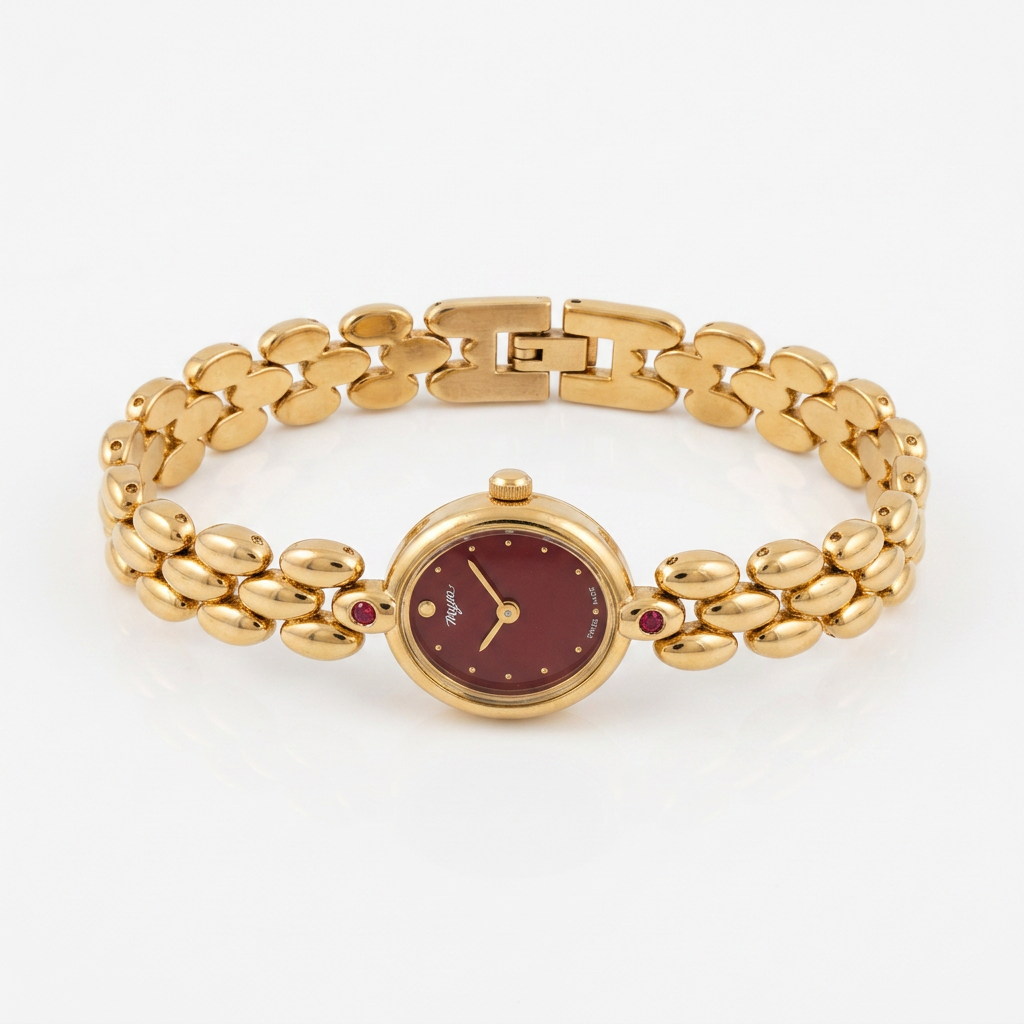 Vintage Bombé Timepiece