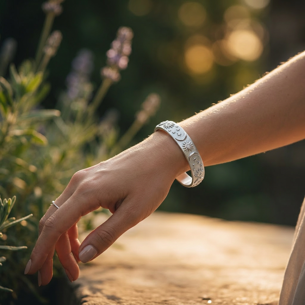 Paved Heritage Bangle & Earring Set