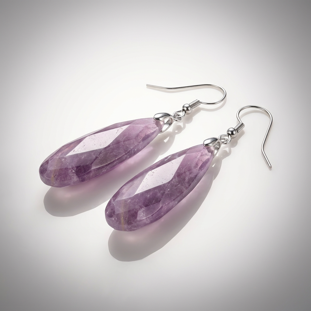 Gemstone Teardrop Earrings