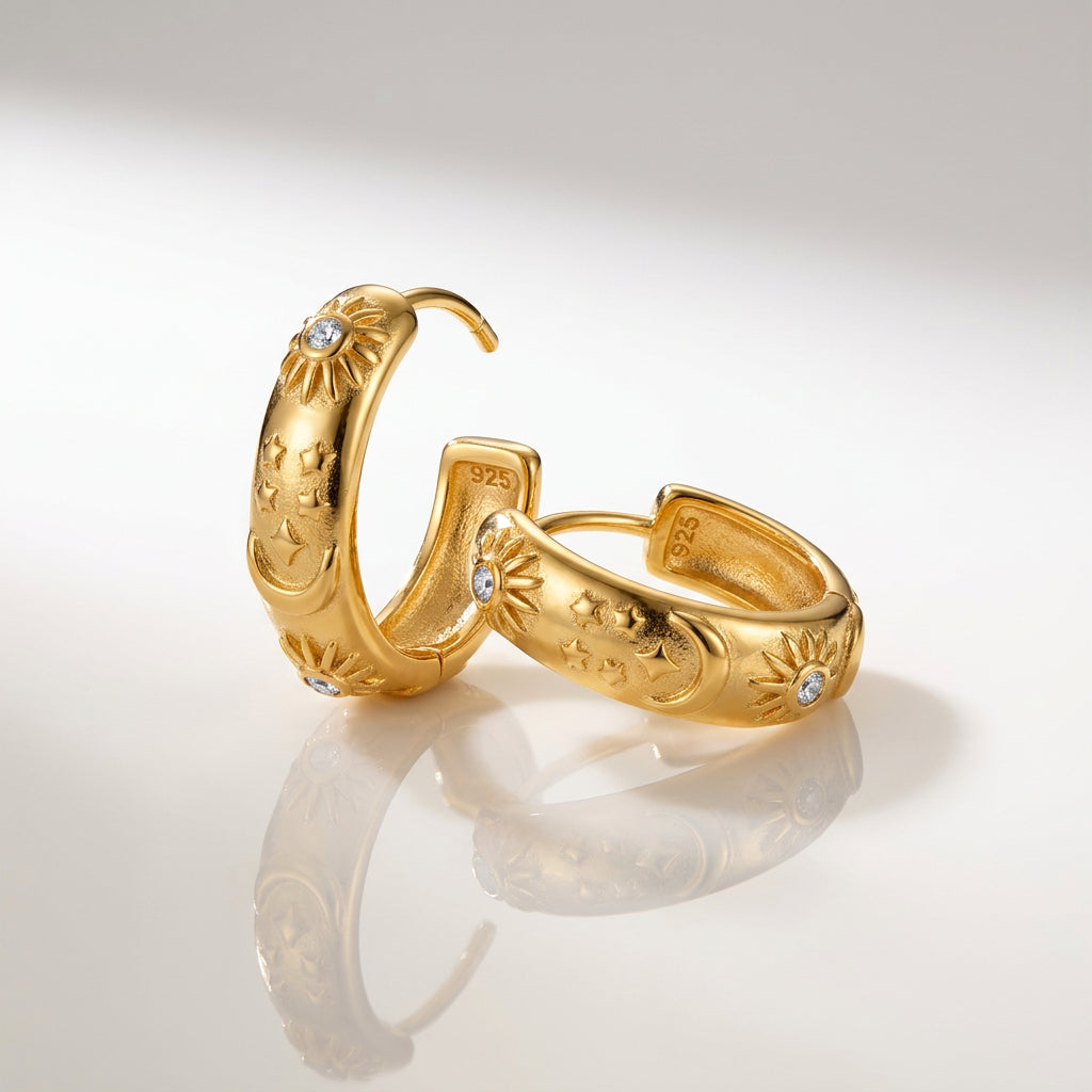 Paved Heritage Bangle & Earring Set