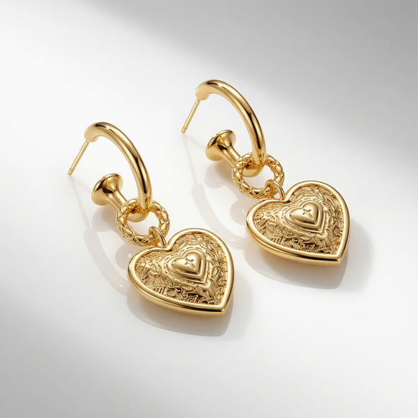 Auric Heart Earrings