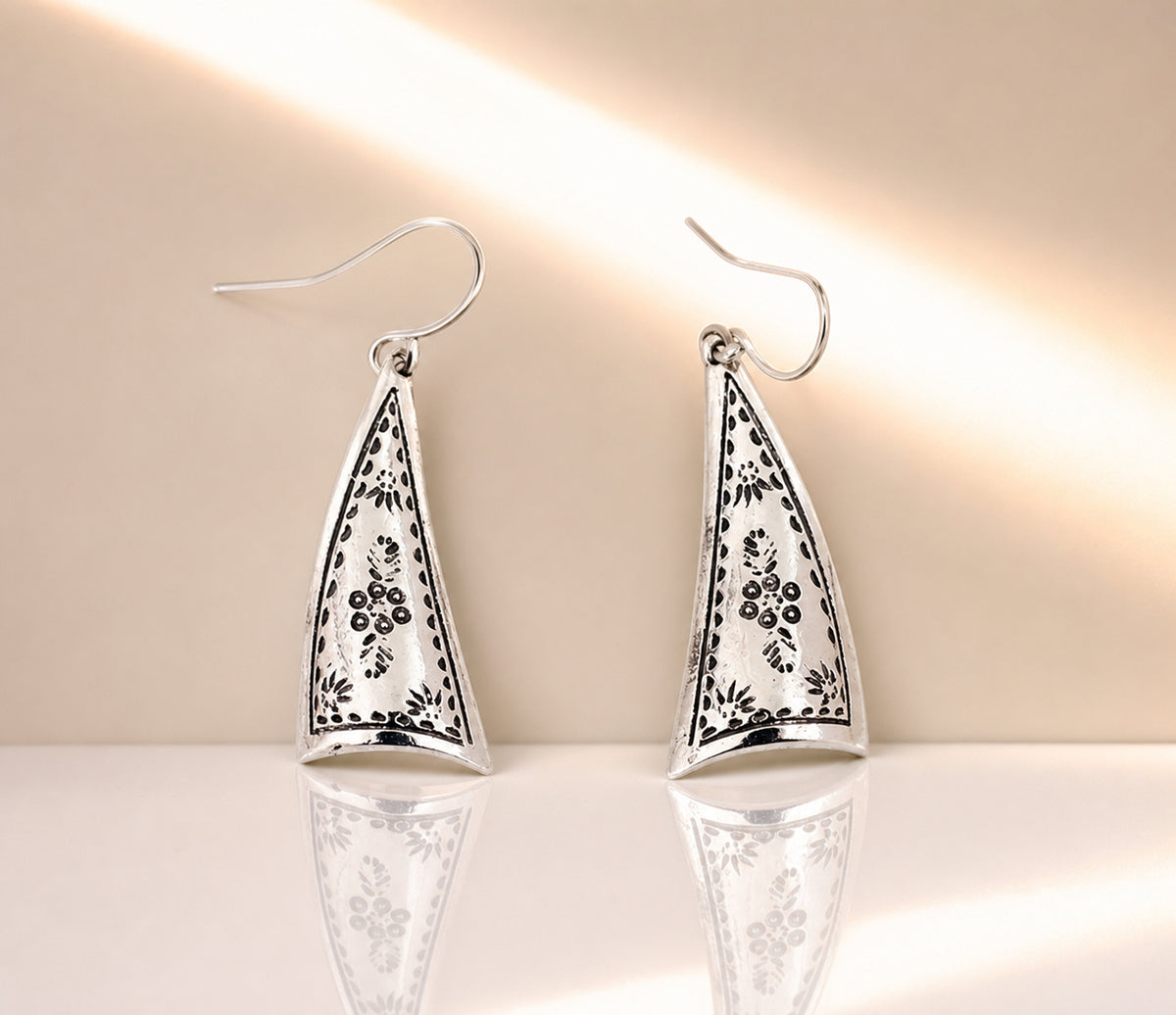 Etched Sail Earrings