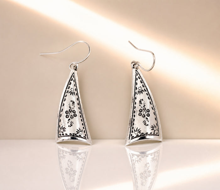 Etched Sail Earrings