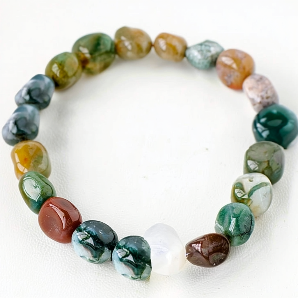 Natural Rolling Gemstone Bracelet