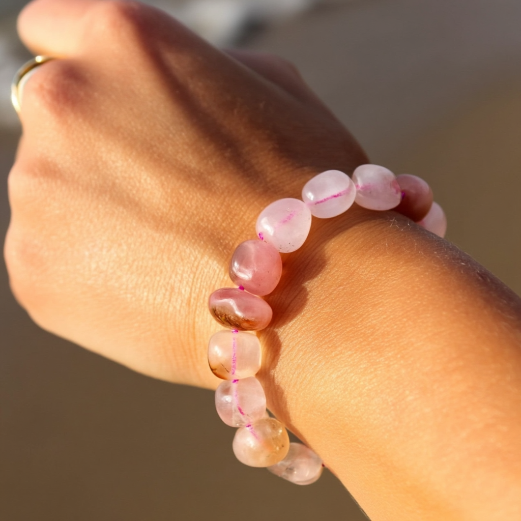 Natural Rolling Gemstone Bracelet