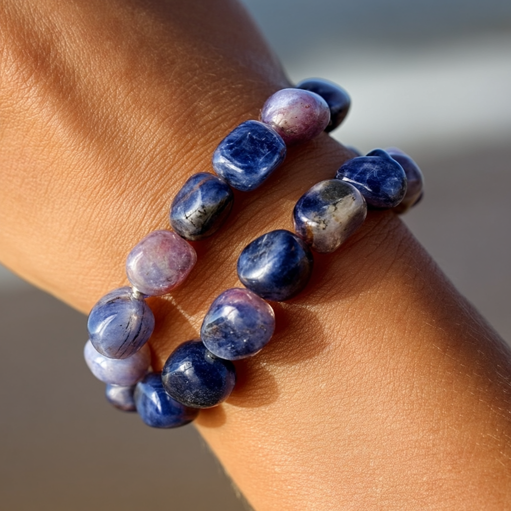 Natural Rolling Gemstone Bracelet