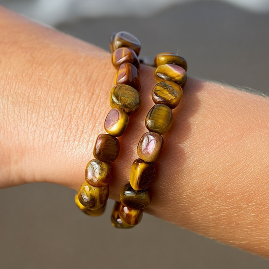 Natural Rolling Gemstone Bracelet