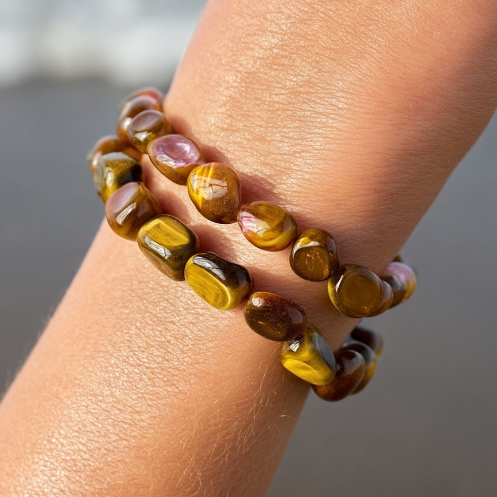 Natural Rolling Gemstone Bracelet
