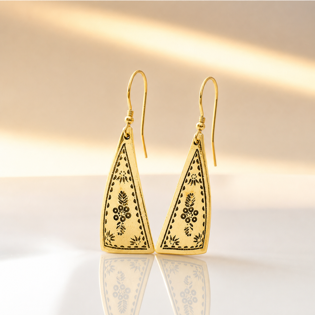 Etched Sail Earrings