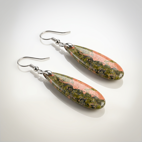Gemstone Teardrop Earrings