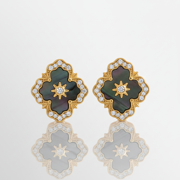 Fleur Stud Earrings studio shot