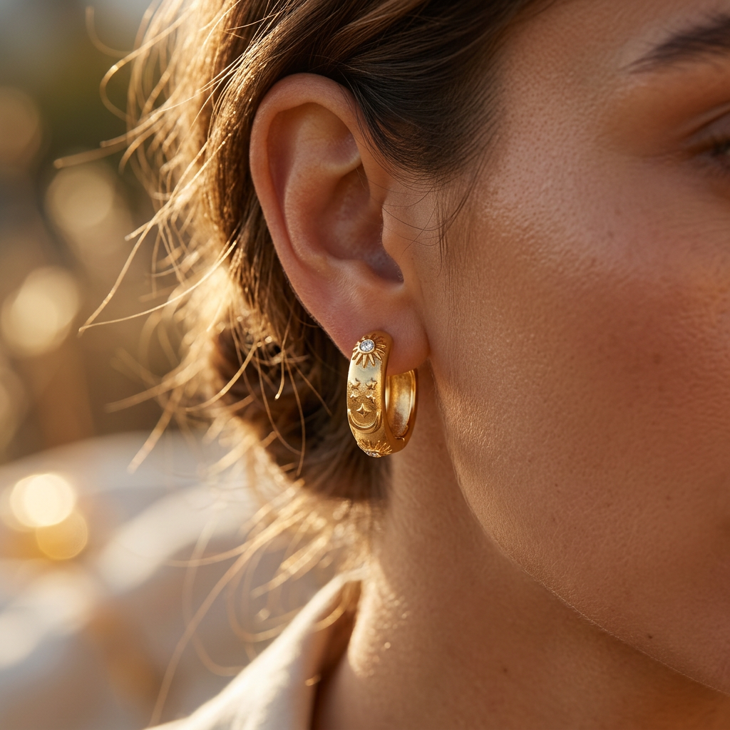 Paved Heritage Bangle & Earring Set